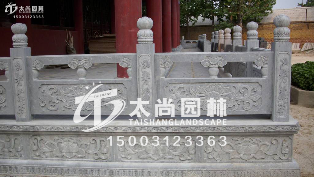 太尚雕塑，寺廟護(hù)欄